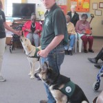 Seeing eye dogs at the center