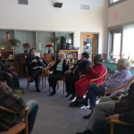 Group discussion at the center for the blind